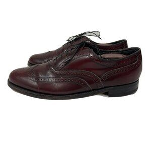 Vintage Florsheim Imperial  CORDOVAN Wingtip Dress Shoes Size 9 D 93605 US